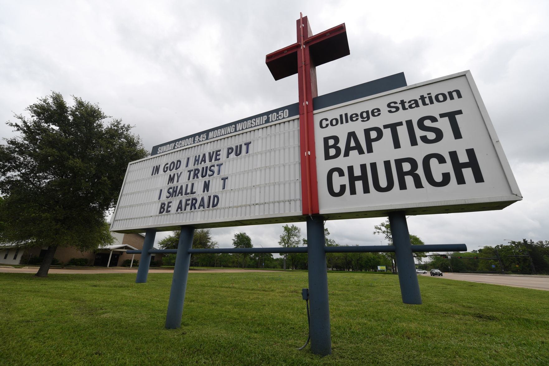 Signs around B-CS